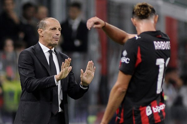 Milan, Allegri: “Nazionale? Ho iniziato un progetto qui. Leao sta molto meglio. Sul 4-3-3..”